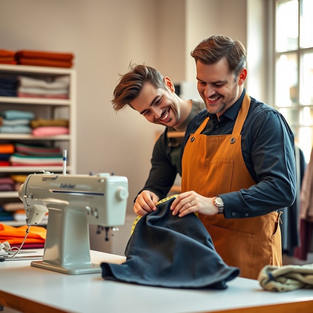 Team of clothing alteration experts